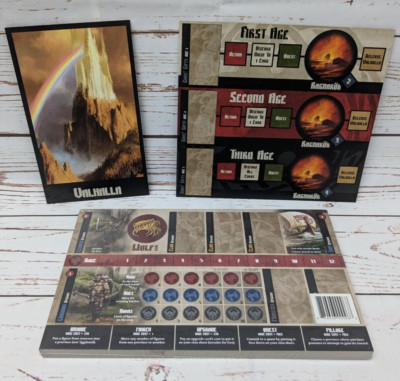 Feuilles En Carton Blood Rage Kickstarter - Extension CMON, Neuf - Pour Le Jeu De Société