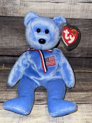 NWT TY BEANIE BABIES BABY AMERICA BEAR SEPTEMBER 11 9/11 MEMORIAL