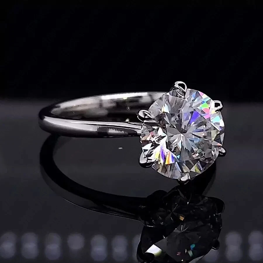 Certified 2Ct Solitaire Diamond Cathedral Engagement Ring White Gold Lab Grown - Image 3 of 4