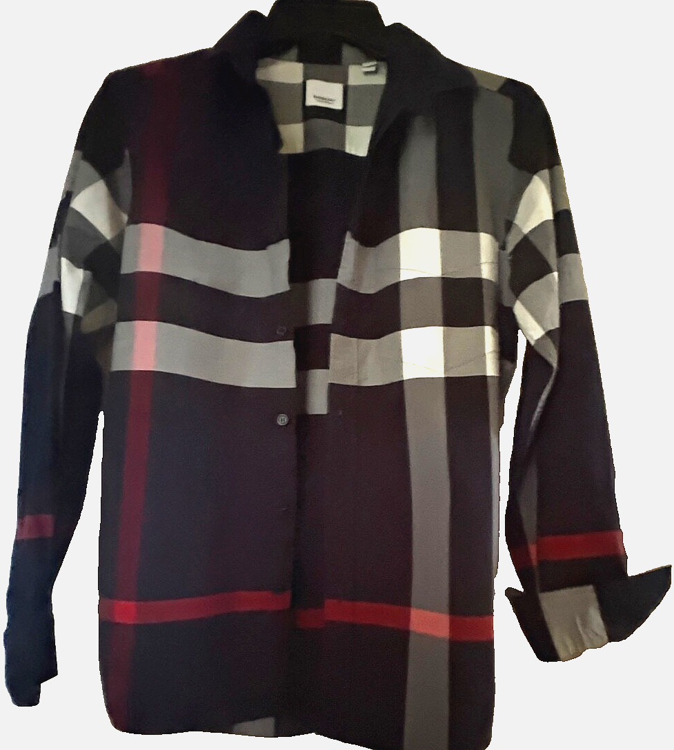 BURBERRY MEN'S MULTICOLOR NOVA PATTERN COTTON BLE… - image 6