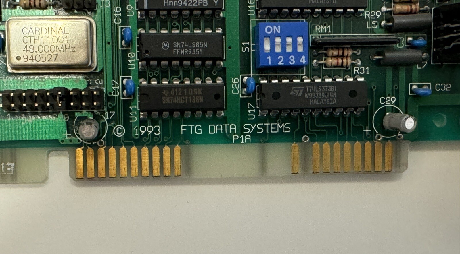 💻FTG DATA SYSTEMS PXL-385 ISA LIGHT PEN ADAPTER BOARD P/N 5179368 ID:KZCPXL-385