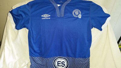 CAMISA SELECCION EL SALVADOR PARA NIÑOS LOGO ES BORDADO