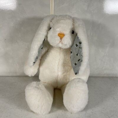 Manhattan Toy Company Bunny Cream Long Ear Plush Bee Ear Lining Lovey Easter Toy