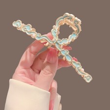 Lady Fairy Shark Clip Grab Clip Hair Accessory Large Hair Claw Clip Retro Style