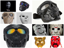 Halloween Costume Face Masks - V For Vendetta, Jason Hockey, Squid Game, More