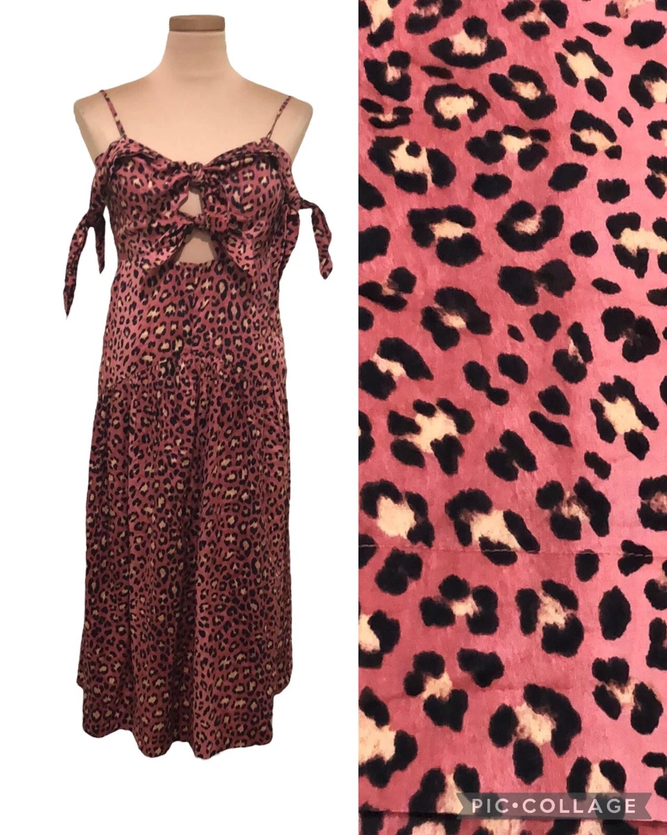 Rebecca taylor hotsell leopard bow dress