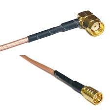 RG316 RP-SMA MALE ANGLE to SMB FEMALE RF Cable Rapid-SHIP LOT