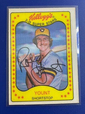   1981 Kellogg's 3-D Baseball Base Card #57 Robin YOUNT  