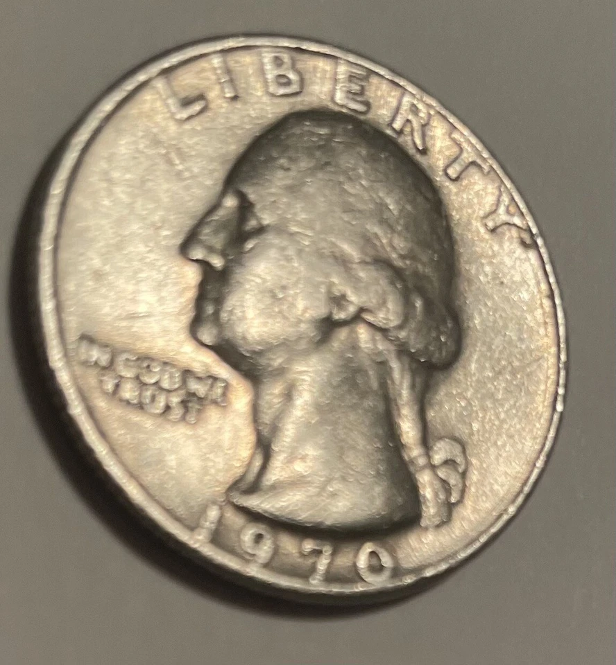 1970 Quarter No Mint/Multiple flaws/errors - Image 2 of 4