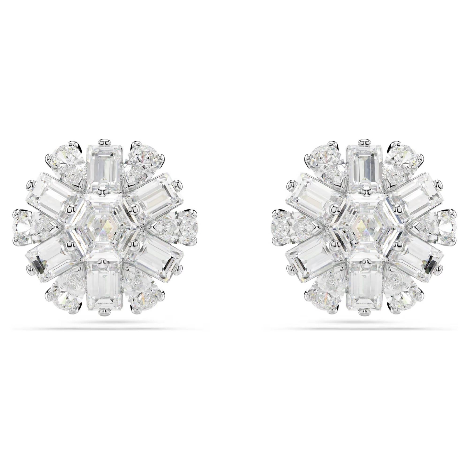 Orecchini Swarovski Idyllia Fiocco di Neve 5691483 Earrings Pendenti Rodio
