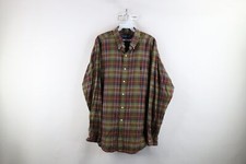 Vintage 90s Ralph Lauren Mens XL Faded Flannel Collared Button Down Shirt Plaid