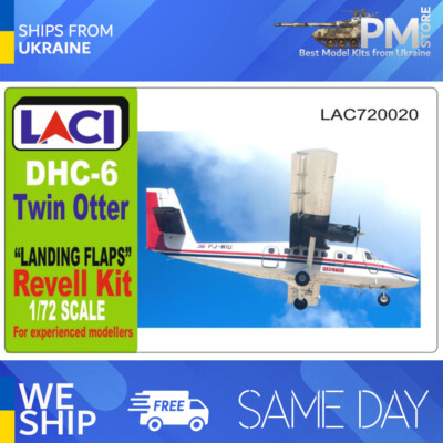 Laci 720020 1/72 Landing flaps for DHC-6 Twin Otter for Revell Kit