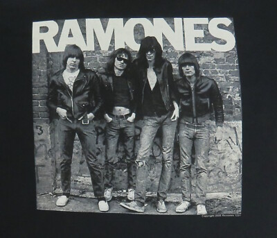 Ramones Vintage T Shirt 2006 Self Titled LP Cover Logo 1234 Punk