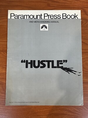 1975  Hustle  Burt Reynolds Original Movie Poster Press Kit Book Paramount CV JD