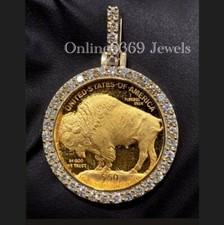 1ct Passing Tester Moissanite Customize Round Pendant Silver free gift