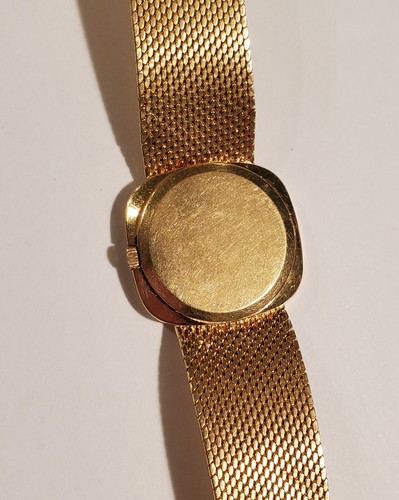 Ladies 18K Yellow Gold Rolex Cellini Mesh Bracelet Dress Watch Reference 3762 - Picture 4 of 22