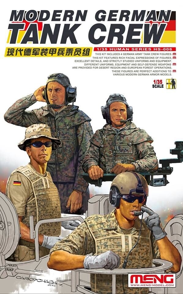 MENG HS-006 1:35 Modern German Tank Crew - 4 figures