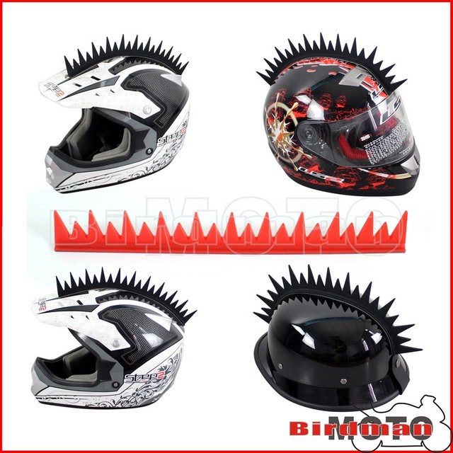 5 Color Motorcycle Atv Helmet Mohawks Helmets Uneven Style Rubber