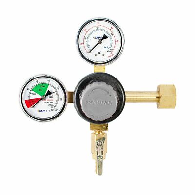Taprite Carbon Dioxide CO2 Dual Gauge Regulator Home Brew Kegerator - E-T742