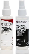 Medical Adhesive (4Oz) and Remover (4Oz) Combo Pack | Ostomy, Breast Form | Wate