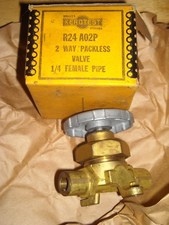 Kerotest R24 A02P 2 way Packless Valve 1/4" female pipe Refrigeration / AC NOS