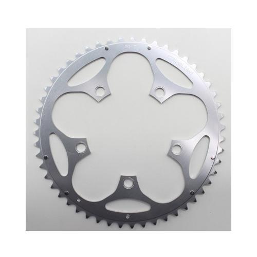 Plateau route 51 dnts Stronglight d.110 exterieur argent en dural