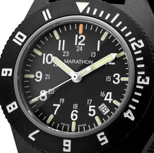 Marathon US Mil-spec MaraGlo™ Navigator Pilot Watch with Date, 2nd Timezone, NEW