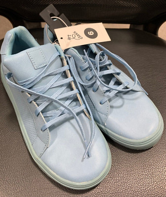 Art Class Boys Zane Sneakers Dusty Blue Size 6 B-326 New