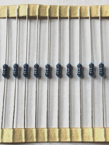 50pcs Axial Metal Film Resistor 10K kOhms 0207 250mW 1/4W 1% 250V  Yageo