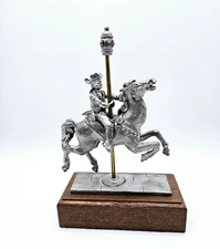 Michael Ricker Pirate Boy Kids Carousel Horse 11" Pewter Figurine #2/750 COA 