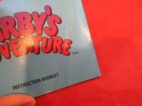 Kirby's Adventure Nintendo NES Instruction Manual Booklet ONLY #D