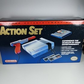 Consola Nintendo NES Action Set Completo en Caja (CIB) con Manuales/INSERTOS - Probada
