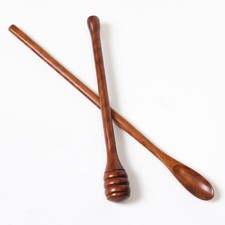 Wood Lacquer Honey Dipper and Jam Spoon Set