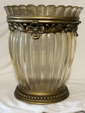 Rare Popular Bath MCM Waste Lucite Waste Basket Trash Can