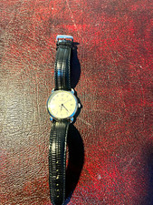 Полёт Manual Wind Mechanical 17J Date White Dial Silver Case Black Leather