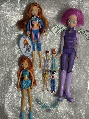 Winx Club Mattel Lot Bloom Biker, Bloom Charmix, Tecna Giochi, Doll / Puppe 