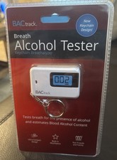 BACtrack Key Chain Breath Alcohol Breathalyzer White