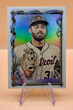 2023 Topps Allen & Ginter Riley Greene #44 Hot Box Silver Portrait (RC) Tigers