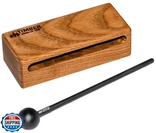 Timber Drum Co. Woodblock Percussion Musical Instrument, 6" — MADE IN U.S.A. 