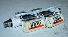 Viintage Time Racing Clipless Road Bike Pedals White Made in France USA Shipper 