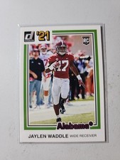Jaylen Waddle 2021 Panini Chronicles #38 Draft Picks Donruss Retro Pink RC