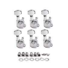 Threaded 6R Guitar Tuning Peg Tuners Sealed Sealed Machine Heads with Key USA
