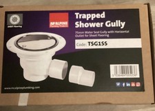 McAlpine TSG1SS WALK IN SHOWER ROOM GULLY WASTE TRAP for NON SLIP VINYL FLOORING