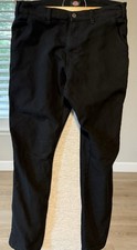 Dickies Black Regular Fit Work Pants 34x32 Utility Pockets Cotton Blend Workwear