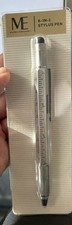 6 in 1 Stylus Pen, Ruler, Level, Phillips Flat Screwdriver Black Ink Handy NEW