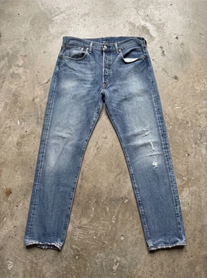 Levi's 501 CT Jeans Hellblau Gr. L (W33 L32) Tapered Denim