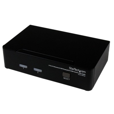 StarTech 2 Port Professional USB DisplayPort KVM Switch with Audio
