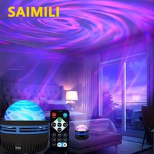 LED Projector Night Light with Remote Control 7-Mode Colorful USB Lamp