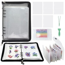 8 in 1 A5 Sticker Organizer Binder Reusable Album with Release Paper Storage