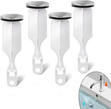4-Pack Sink Pop-Up Stoppers, Compatible with PF0240, Not Universal, Fits Drai
